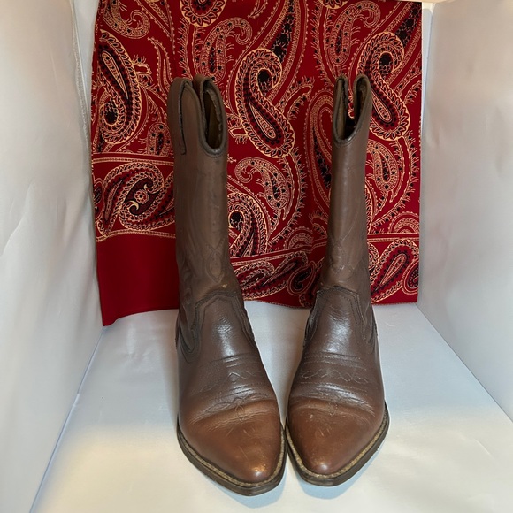 *FREE SHIPPING* VINTAGE SIZE 7 BILLY JOE LEATHER COWBOY BOOTS MADE IN SPAIN - Picture 5 of 7